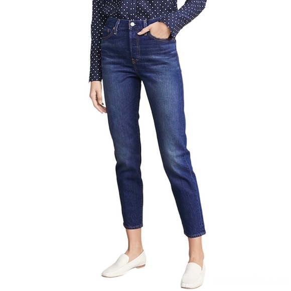 Levi's Denim - Levi's Wedgie Icon High-Rise Straight Leg Jeans Blue Sz 30